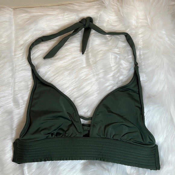 *3/$15* KONA Sol Dark Green Swim Bikini Top - Picture 1 of 11